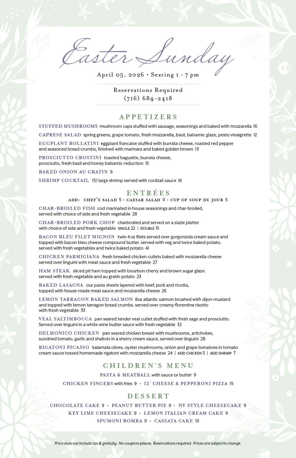 Easter Sunday Dinner